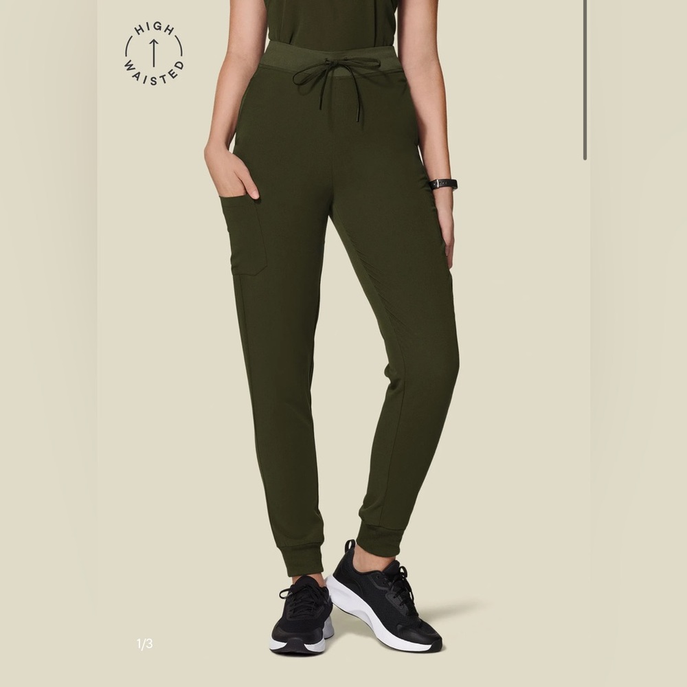 Mandala Scrubs High Waisted
Joggers Olive -
2XL / Petite
